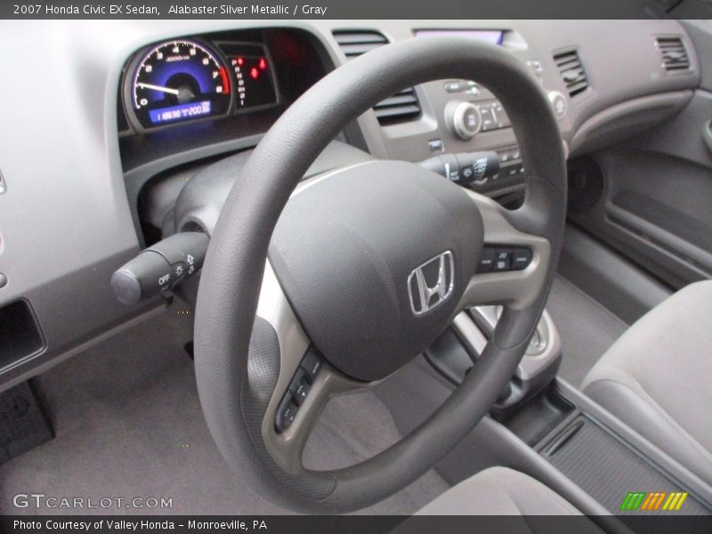 Alabaster Silver Metallic / Gray 2007 Honda Civic EX Sedan