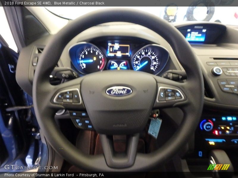 Blue Metallic / Charcoal Black 2018 Ford Escape SE 4WD