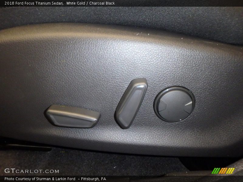 White Gold / Charcoal Black 2018 Ford Focus Titanium Sedan