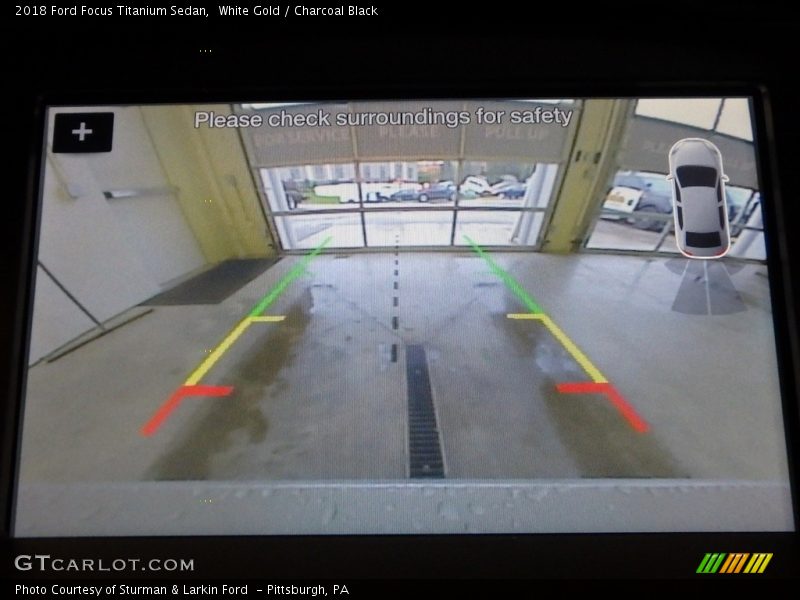 White Gold / Charcoal Black 2018 Ford Focus Titanium Sedan