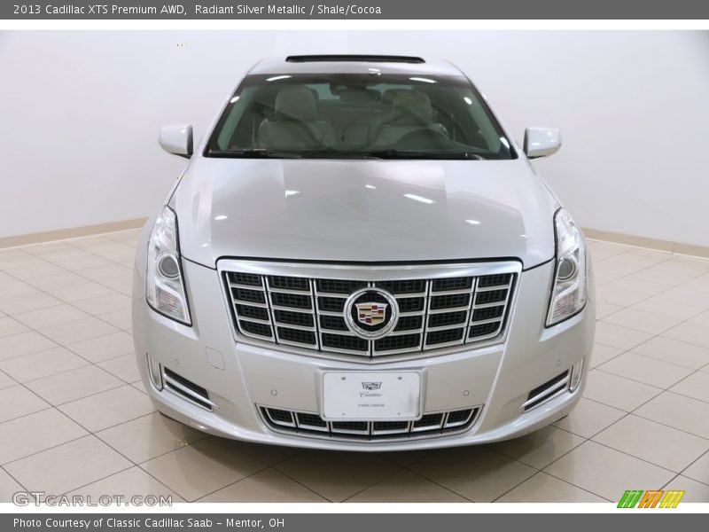 Radiant Silver Metallic / Shale/Cocoa 2013 Cadillac XTS Premium AWD