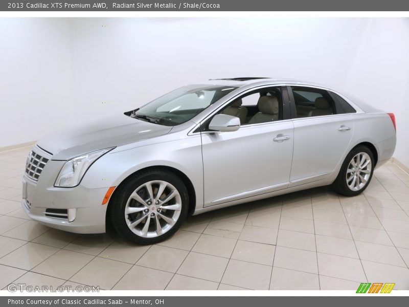 Radiant Silver Metallic / Shale/Cocoa 2013 Cadillac XTS Premium AWD