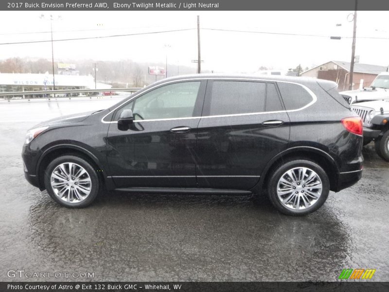 Ebony Twilight Metallic / Light Neutral 2017 Buick Envision Preferred AWD