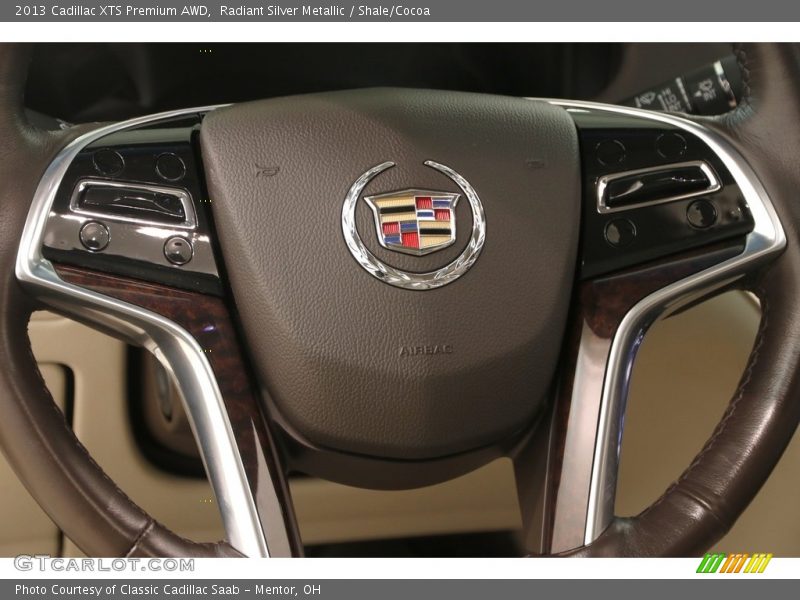 Radiant Silver Metallic / Shale/Cocoa 2013 Cadillac XTS Premium AWD