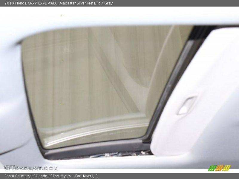 Alabaster Silver Metallic / Gray 2010 Honda CR-V EX-L AWD