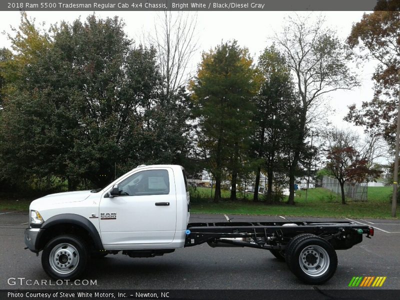 Bright White / Black/Diesel Gray 2018 Ram 5500 Tradesman Regular Cab 4x4 Chassis