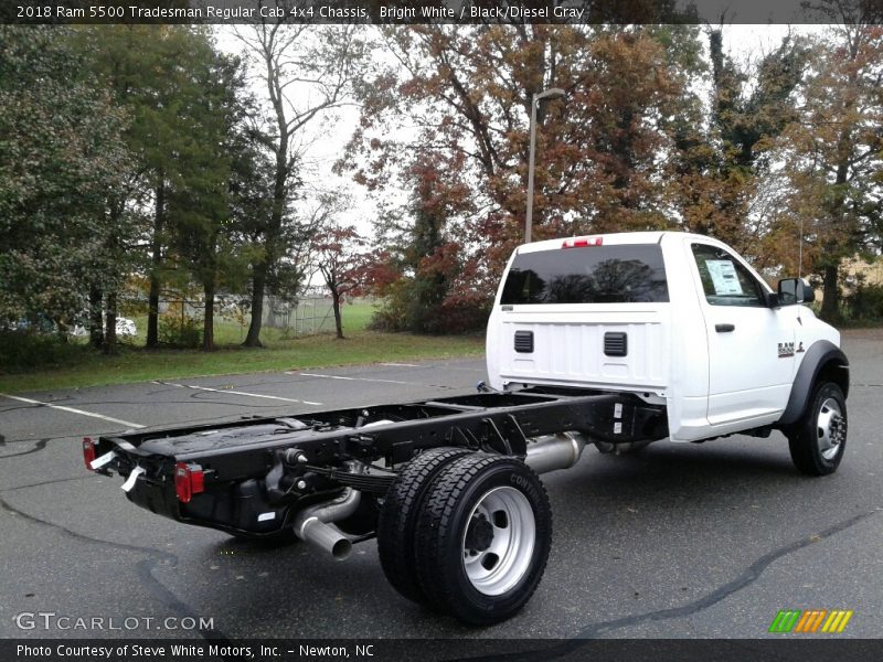 Bright White / Black/Diesel Gray 2018 Ram 5500 Tradesman Regular Cab 4x4 Chassis