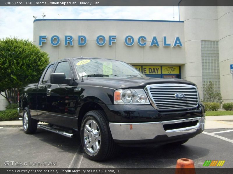 Black / Tan 2006 Ford F150 Chrome Edition SuperCab