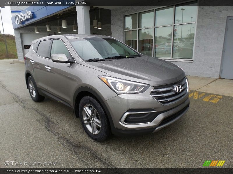 Gray / Gray 2018 Hyundai Santa Fe Sport AWD