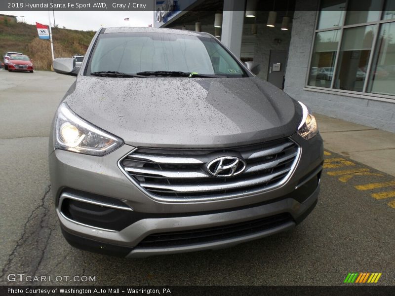 Gray / Gray 2018 Hyundai Santa Fe Sport AWD