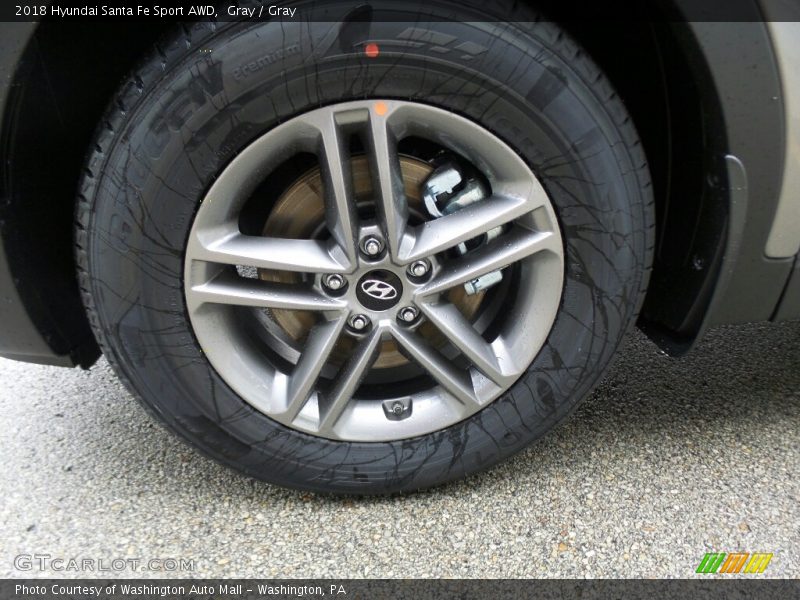 Gray / Gray 2018 Hyundai Santa Fe Sport AWD