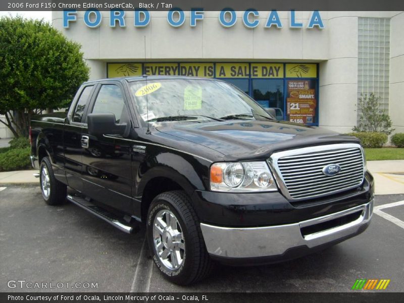 Black / Tan 2006 Ford F150 Chrome Edition SuperCab