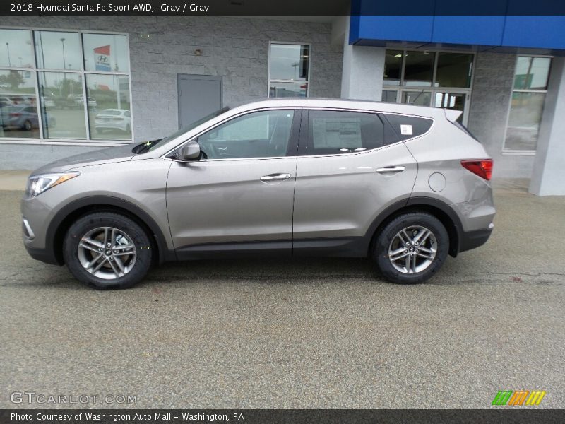 Gray / Gray 2018 Hyundai Santa Fe Sport AWD