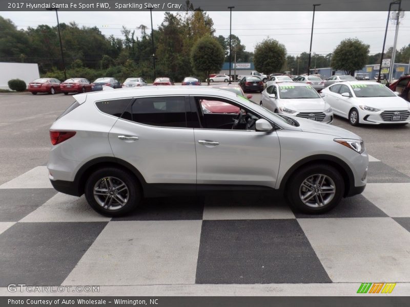 Sparkling Silver / Gray 2017 Hyundai Santa Fe Sport FWD