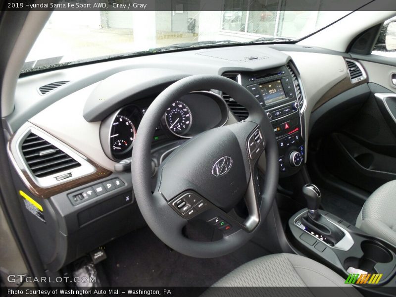 Gray / Gray 2018 Hyundai Santa Fe Sport AWD