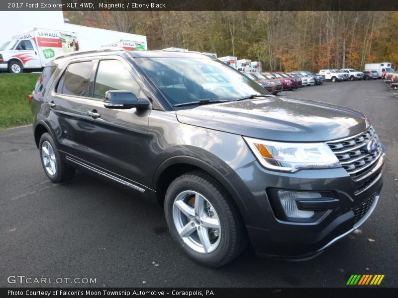 Magnetic / Ebony Black 2017 Ford Explorer XLT 4WD