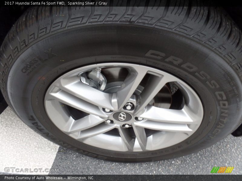Sparkling Silver / Gray 2017 Hyundai Santa Fe Sport FWD