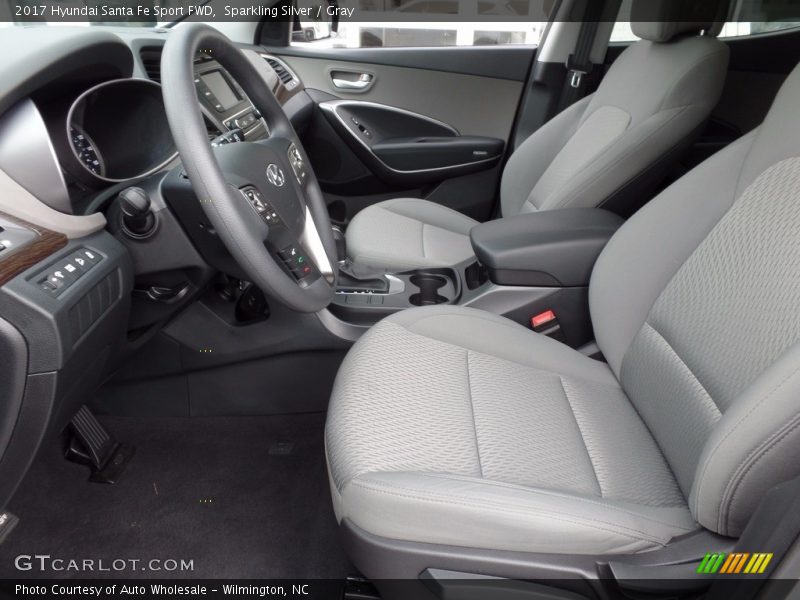 Sparkling Silver / Gray 2017 Hyundai Santa Fe Sport FWD