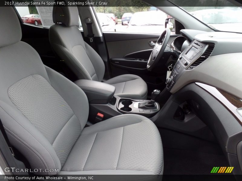 Sparkling Silver / Gray 2017 Hyundai Santa Fe Sport FWD