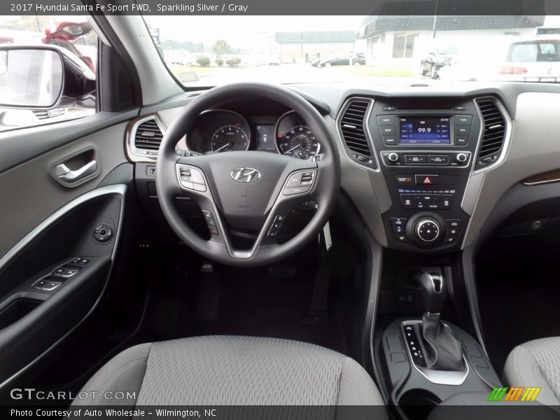 Sparkling Silver / Gray 2017 Hyundai Santa Fe Sport FWD