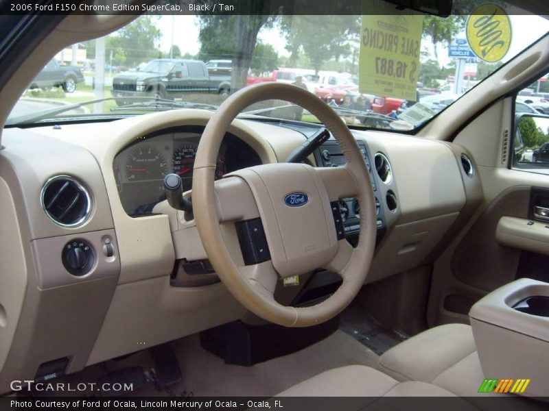 Black / Tan 2006 Ford F150 Chrome Edition SuperCab