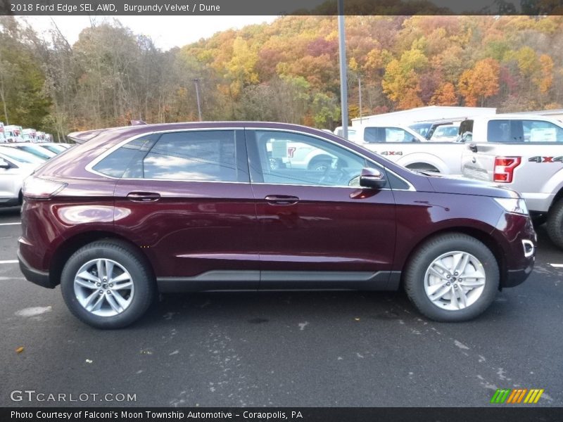  2018 Edge SEL AWD Burgundy Velvet