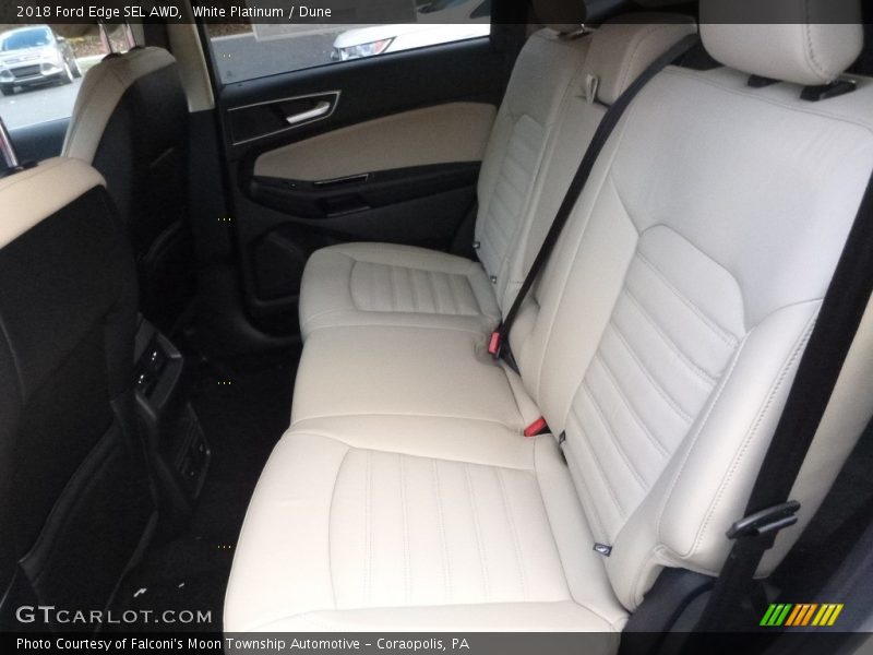 White Platinum / Dune 2018 Ford Edge SEL AWD