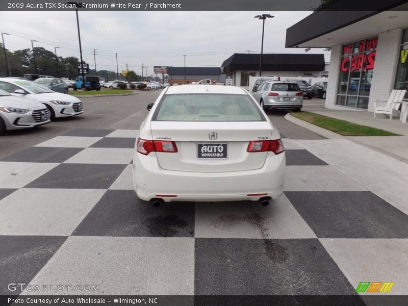 Premium White Pearl / Parchment 2009 Acura TSX Sedan