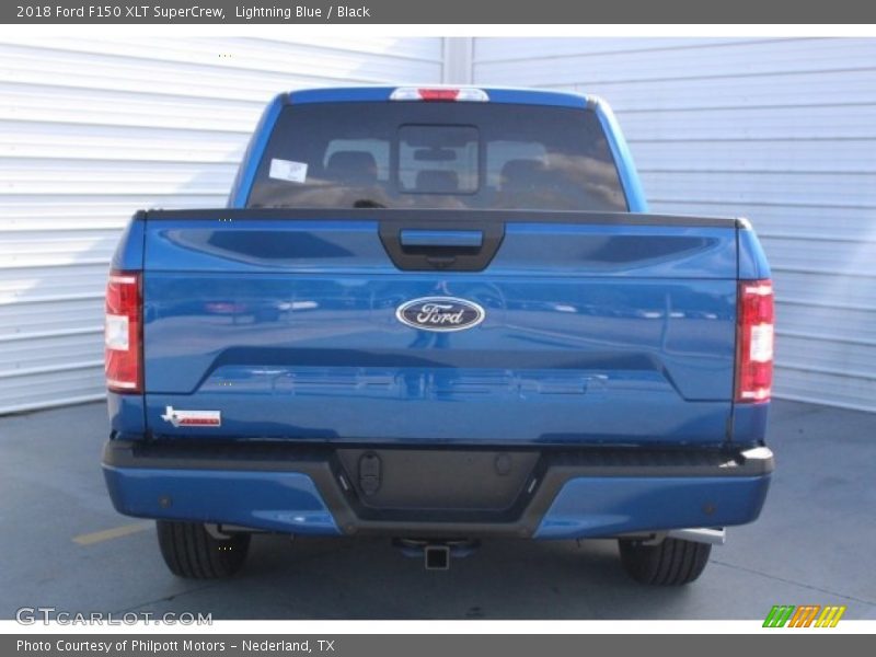 Lightning Blue / Black 2018 Ford F150 XLT SuperCrew