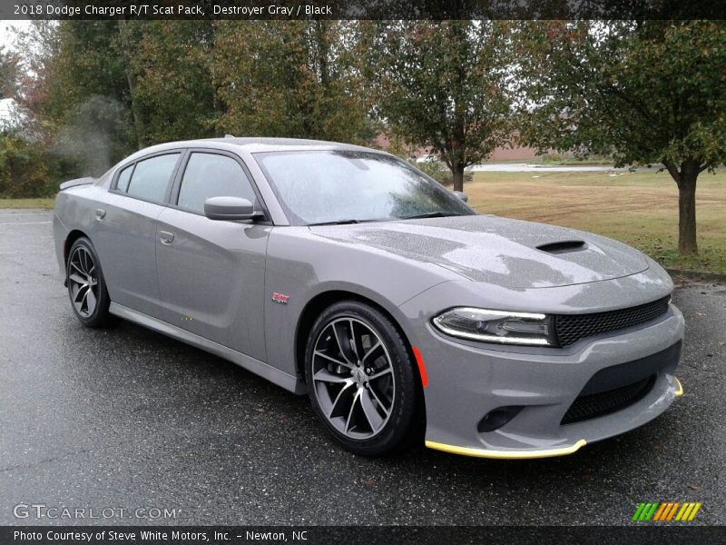 Destroyer Gray / Black 2018 Dodge Charger R/T Scat Pack