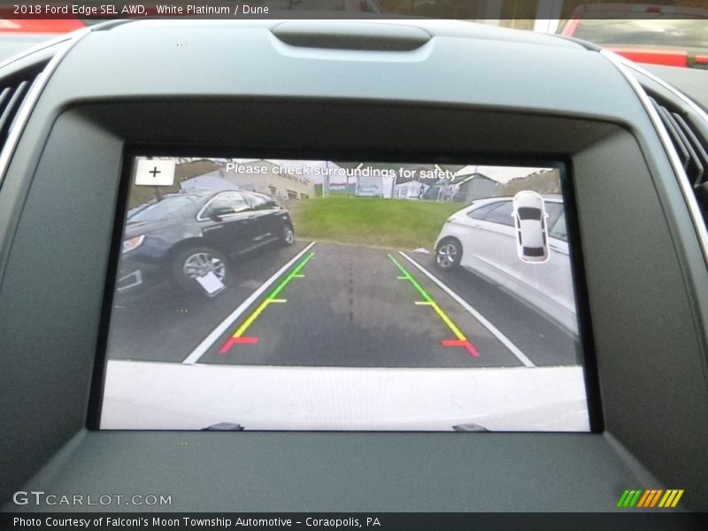 White Platinum / Dune 2018 Ford Edge SEL AWD