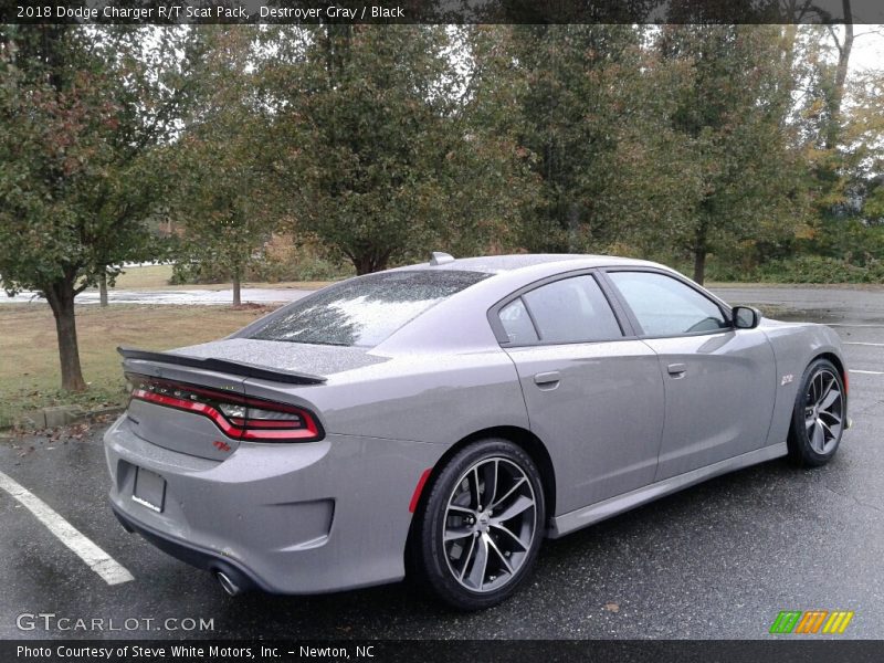 Destroyer Gray / Black 2018 Dodge Charger R/T Scat Pack