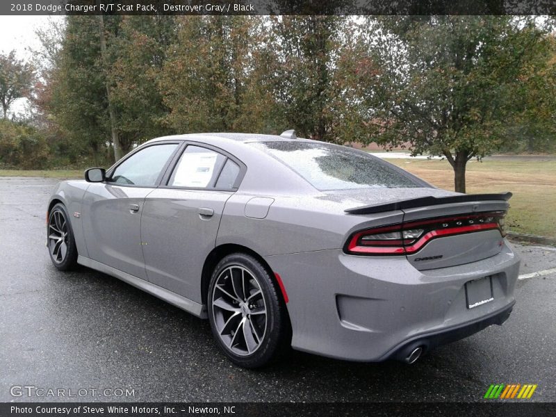 Destroyer Gray / Black 2018 Dodge Charger R/T Scat Pack