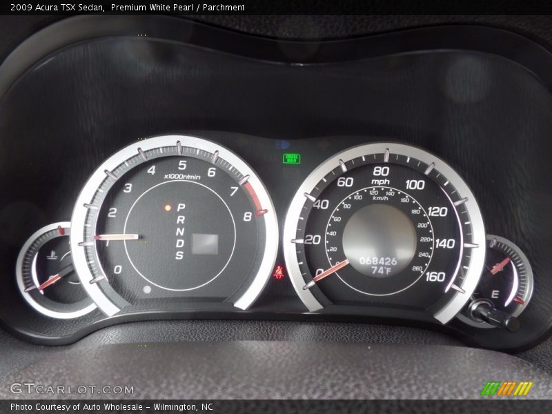 Premium White Pearl / Parchment 2009 Acura TSX Sedan