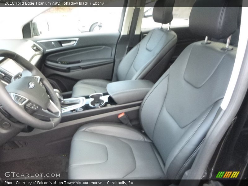 Front Seat of 2018 Edge Titanium AWD