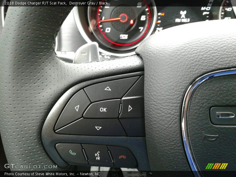 Destroyer Gray / Black 2018 Dodge Charger R/T Scat Pack