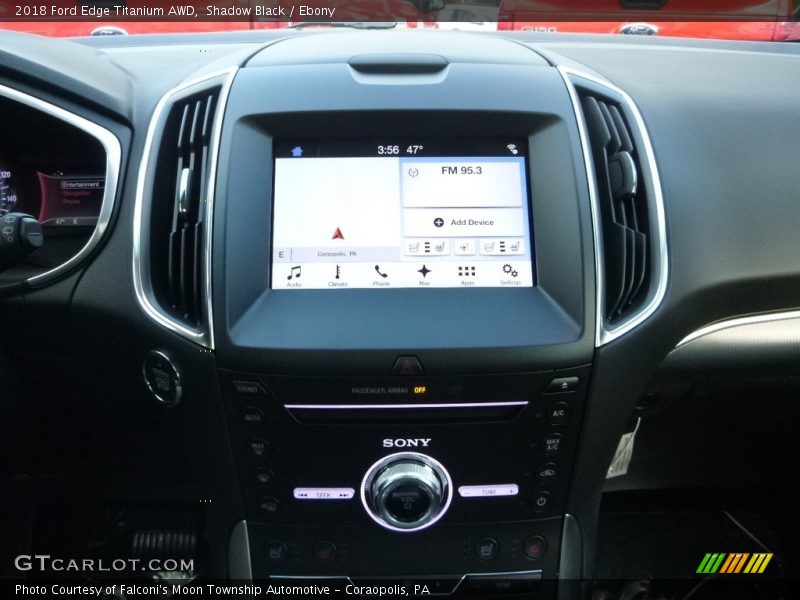 Controls of 2018 Edge Titanium AWD