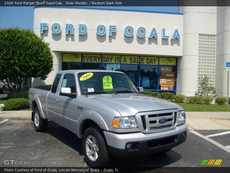 Silver Metallic / Medium Dark Flint 2006 Ford Ranger Sport SuperCab