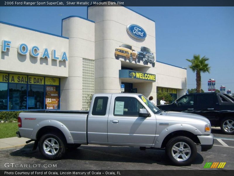Silver Metallic / Medium Dark Flint 2006 Ford Ranger Sport SuperCab