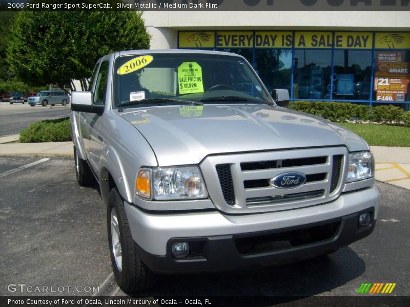 Silver Metallic / Medium Dark Flint 2006 Ford Ranger Sport SuperCab
