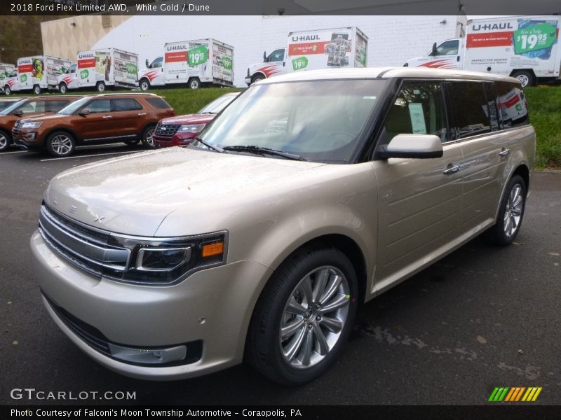 White Gold / Dune 2018 Ford Flex Limited AWD
