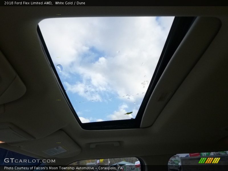 White Gold / Dune 2018 Ford Flex Limited AWD