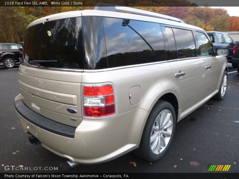 White Gold / Dune 2018 Ford Flex SEL AWD