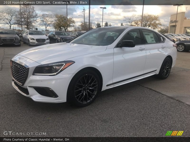 Front 3/4 View of 2018 Genesis G80 Sport