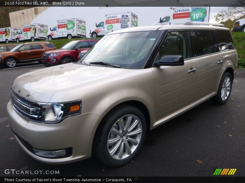 White Gold / Dune 2018 Ford Flex SEL AWD