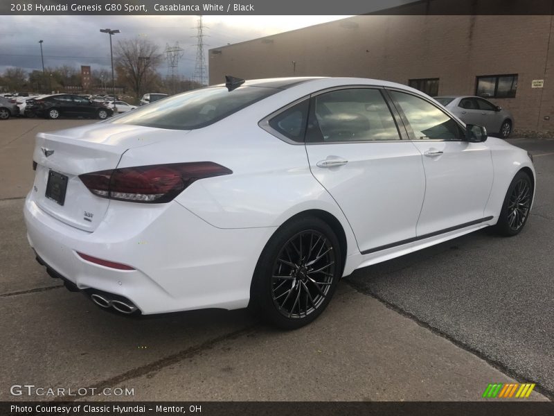 Casablanca White / Black 2018 Hyundai Genesis G80 Sport