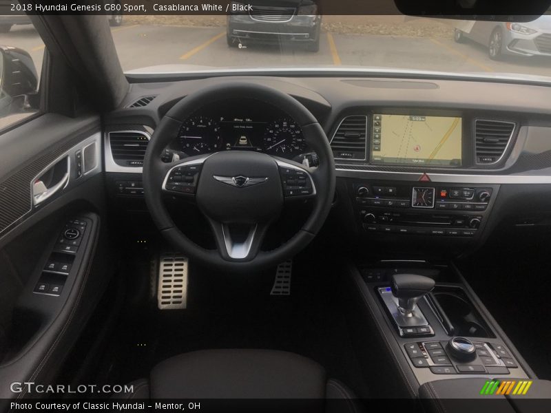 Casablanca White / Black 2018 Hyundai Genesis G80 Sport