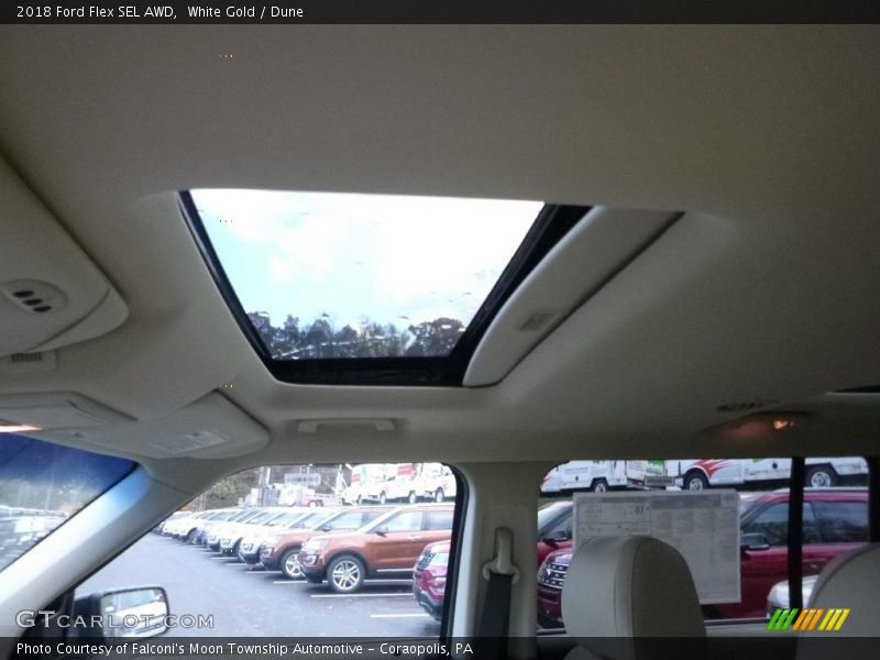 White Gold / Dune 2018 Ford Flex SEL AWD