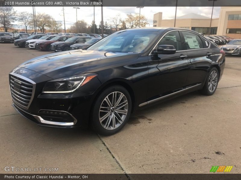 Victoria Black / Black 2018 Hyundai Genesis G80 AWD
