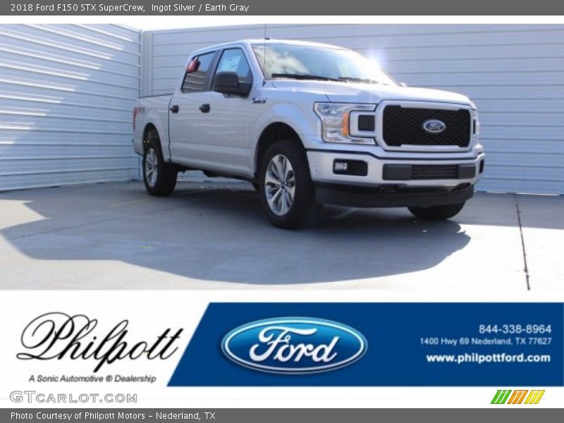 Ingot Silver / Earth Gray 2018 Ford F150 STX SuperCrew